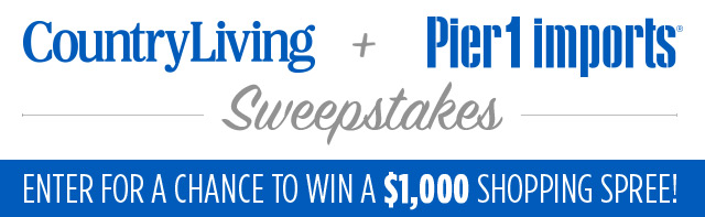 FIVE LUCKY WINNERS will receive a $1,000 shopping spree to Pier1 to purchase items in-store or online