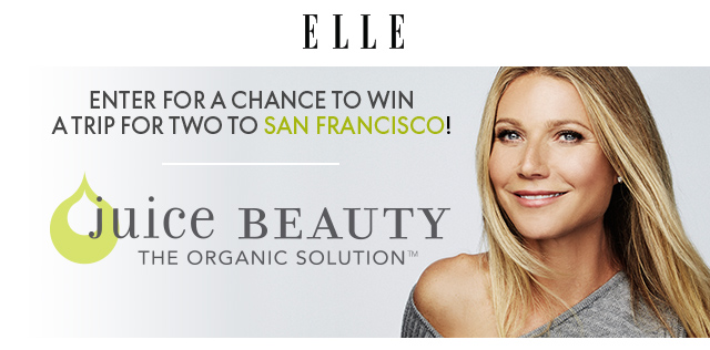 Elle Juice Beauty Sweepstakes - Enter For A Chance To Win A Trip For Two To San Francisco!