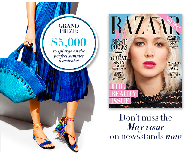 Harper's BAZAAR Summer Wardrobe Shopping Sweepstakes - Enter for a chance to win a $5,000 Shopping Spree!