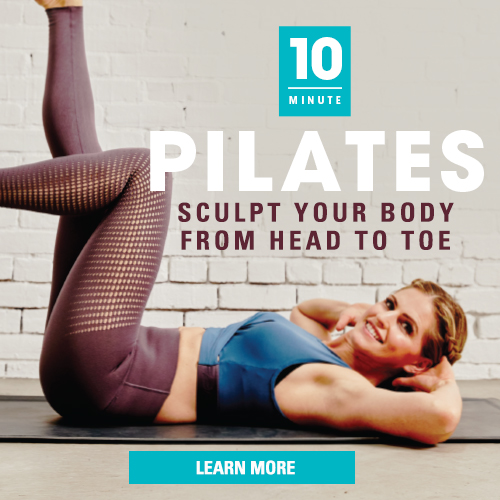 10-Minute Pilates focuses on breathing, stretching, and lengthening your muscles so you can transform your whole body. That's the power of Pilates!