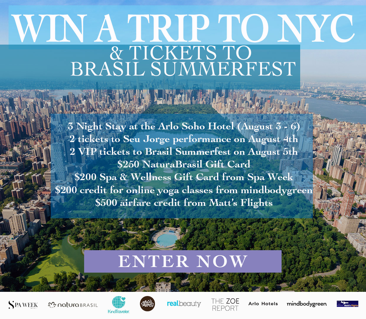 Get Your Groove On! Win a trip to NYC and attend Brasil Summerfest.