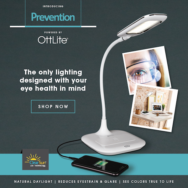 Prevention Magazine Teamed Up With OttLite to Develop a New Line of Healthy Lighting. Check it out!