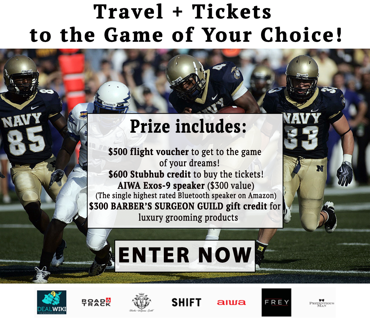 Win Tickets & Travel to the Game of Your Dreams!