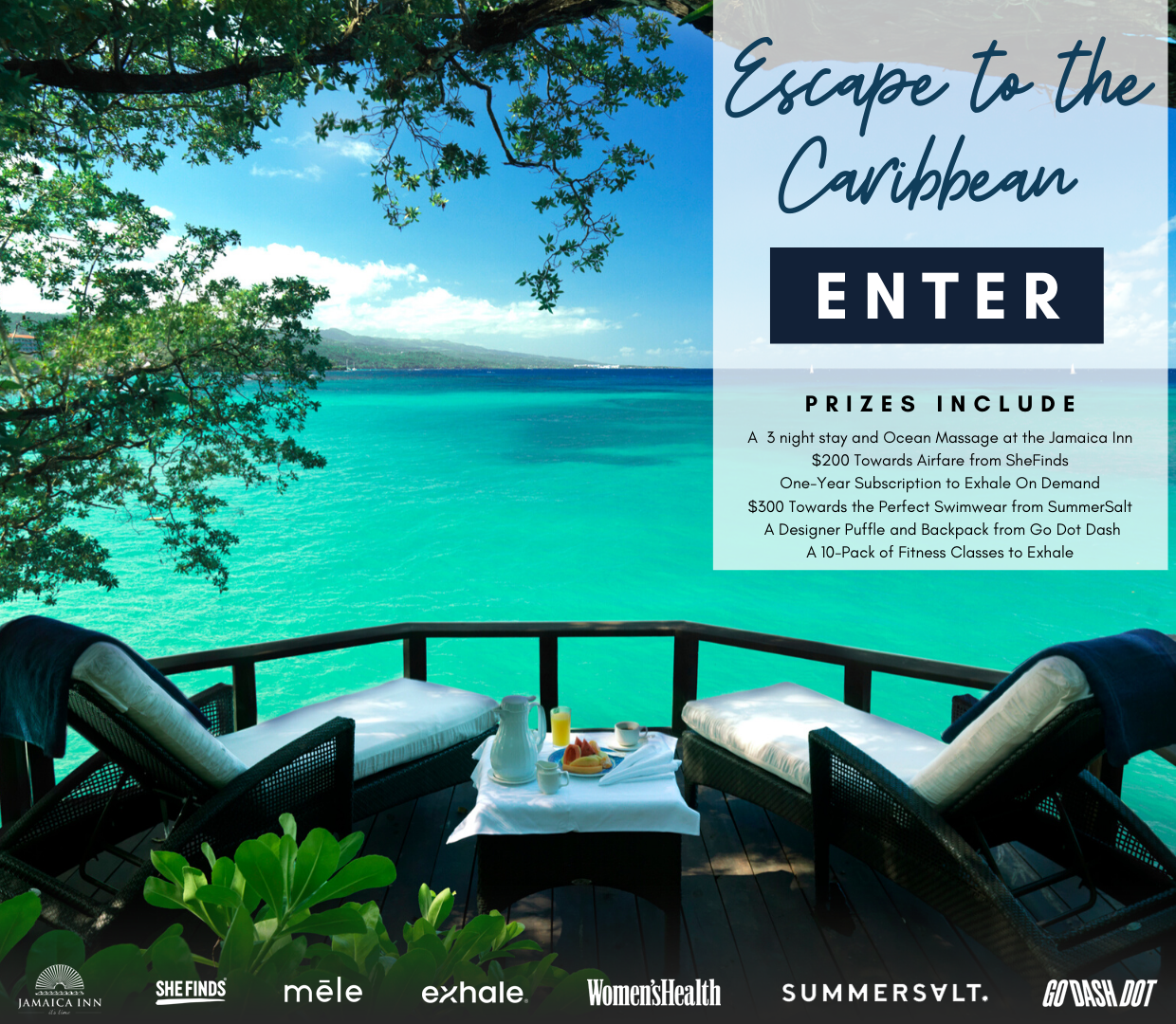 Escape to the Caribbean this Winter! We want to send you to Jamaica and pamper you with an incredible collection of travel essentials. Enter now!