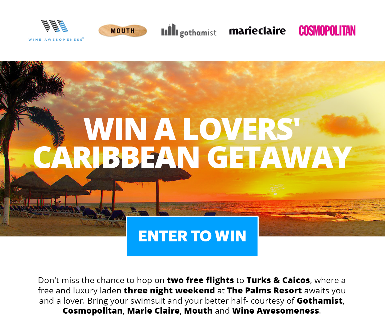 Win A Lovers' Caribbean Getaway
