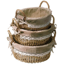 Enter to win one of 3 sets of baskets (a set of 3) as featured in this